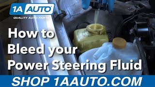 How to Bleed your Power Steering Fluid [upl. by Fokos]