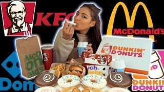 10000 CALORIE FAST FOOD CHALLENGE  GIRL VS FOOD [upl. by Valma]