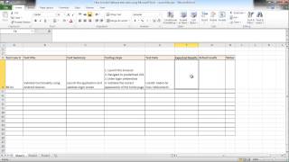 Software testing using excel  How to build test cases [upl. by Notlrahc676]