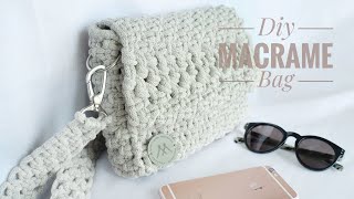 DIY Classic Macrame Bag  Klasyczna torebka ze sznurka [upl. by Gnaig]