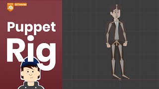 How to rig a 2D character in Blender 292 [upl. by Oiled220]