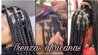 TRENZAS AFRICANAS PASÓ A PASO😻soribel mueses [upl. by Llerad]