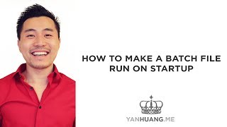 How To Make a Batch File Run on Startup [upl. by Aivekahs365]