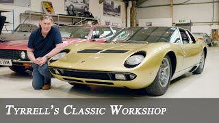 Lamborghini Miura S  RoadTesting a Complete Groundup Restoration  Tyrrells Classic Workshop [upl. by Mikah]