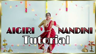 Ai Giri Nandini Dance Tutorial  Durga Puja Special [upl. by Leizar]