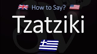 How to Pronounce Tzatziki Sauce CORRECTLY [upl. by Enomad]