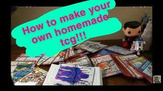 How to make a Homemade Trading Card Game [upl. by Nailuj]