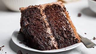 The Best Vegan Chocolate Cake Period [upl. by Nwahser557]