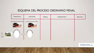 Esquema del Proceso Ordinario Penal [upl. by Egiarc]