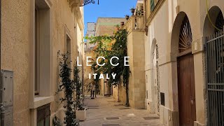 Lecce  Italy  Drone amp Walking Tour [upl. by Aliakam398]