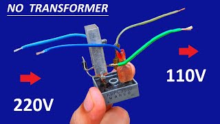 Make 220V AC to 110V DC Motor Supply Circuit without Transformer [upl. by Brunhilda556]