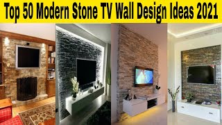 Top 50 Modern Stone TV Wall Design Ideas 2021  Decorative TV Wall DesignTV Wall Units Idea Part 22 [upl. by Eiger921]