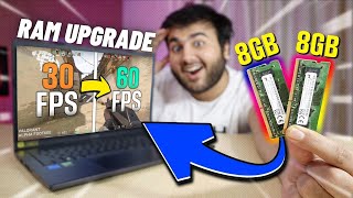 RAM Upgrade 8GB to 16GB Dual Channel in Laptop⚡️ Performance [upl. by Frame]