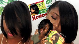 ORS OLIVE OIL Hair Relaxer EXTRA STRENGTH  REVIEW ORS HAIR RELAXER AT HOME Vlogmas day 1 [upl. by Aynuat444]