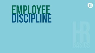 HR Basics Employee Discipline [upl. by Lussi]