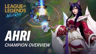 Ahri Champion Overview  Gameplay  League of Legends Wild Rift [upl. by Lewls489]