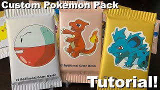 How to Make a Custom Pokémon Booster Pack at Home [upl. by Woodson]