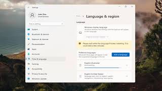 How To Add Language On Windows 11 Tutorial [upl. by Gilly]