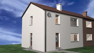 EWI with a Silicone Render finish  Animation [upl. by Isis]