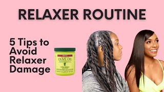 Relaxer Routine 5 Tips to Avoid Damage l KSTIKESDESIGNS [upl. by Sharla]