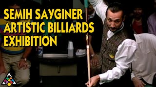 3CUSHION BILLIARDS SEMIH SAYGINER ARTISTIC BILLIARDS EXHIBITION [upl. by Jopa]