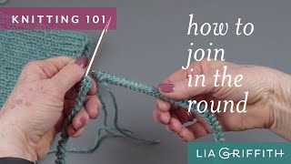 Knitting 101 How to Join in the Round [upl. by Euqor469]