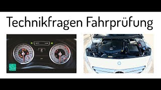 Technikfragen praktische Führerscheinprüfung  Sicherheitskontrolle Klasse B  Fahrprüfung [upl. by Natiha]