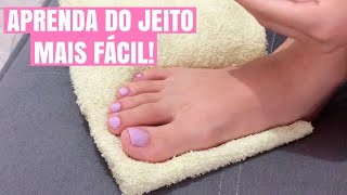 COMO FAZER AS UNHAS DO PÉ SOZINHA EM CASA  Letícia Costa [upl. by Akiemaj643]