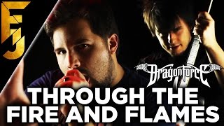 quotThrough The Fire and Flamesquot Feat Caleb Hyles  Dragonforce Guitar Cover  FamilyJules [upl. by Elades650]