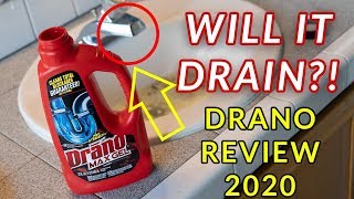 Does Drano Really Work Drain Clogged 2020 [upl. by Nickolai631]