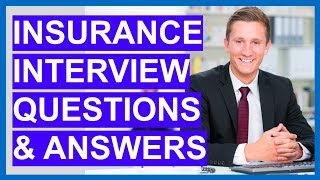 INSURANCE Interview Questions and Answers Insurance Clerk Insurance Broker Agent amp Manager [upl. by Nunci]