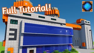 Minecraft modern factory tutorial Industrial Building 1 [upl. by Ania755]