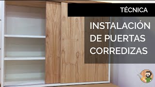 INSTALACION DE PUERTAS CORREDIZAS En Madera  Sistema Ducasse AL 1535 [upl. by Nedyarb]