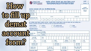 How to fill up demat account form and enter in nepal share market [upl. by Elleiad]