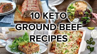 10 Tasty Keto Ground Beef Recipes for Weeknight Dinners [upl. by Zolner]