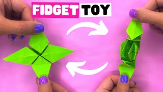 Origami FIDGET TOY EASY paper toy antistress transformer [upl. by Lovash]