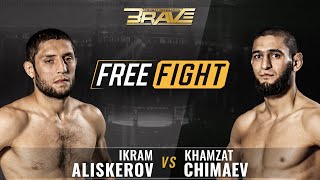 FREE FIGHT  Ikram Aliskerov VS Khamzat Chimaev  BRAVE CF23 [upl. by Gregor327]