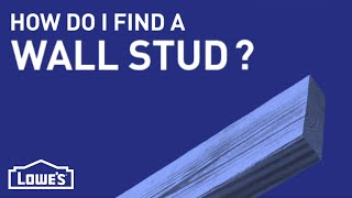 How Do I Find a Wall Stud  DIY Basics [upl. by Ennirak90]