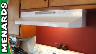 How To Install a Rangehood  Menards [upl. by Mairym124]