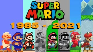 All 2D Super Mario FIRST LEVELS Remade in Super Mario Maker 2 [upl. by Mercy]