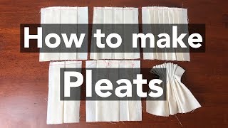 How to make Pleats tutorial [upl. by Kale]