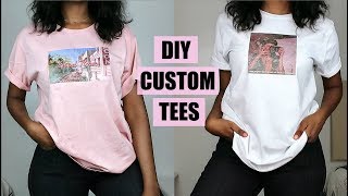 DIY Custom Print TShirts  NO Transfer Paper [upl. by Aerbas]