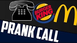 Burger King Calls McDonalds Prank Call [upl. by Sucramaj]