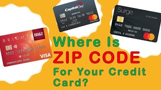 Where is ZIP code for Credit Card [upl. by Pen]