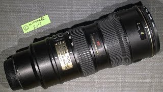 How to fix the stuck focus WITHOUT fully disassemble the lens AFs Nikkor 70200mm 128 G ED [upl. by Eirrehc]