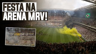 HISTÓRICO Torcida do Atlético Mineiro faz o primeiro recebimento da Arena MRV [upl. by Marleah748]