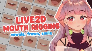 【Live2D Cubism】VTuber Model Mouth Rigging Tutorial vowelsaeiou frown smile [upl. by Leummas734]