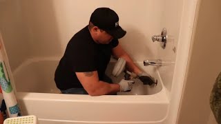 Best Way To Fix A Slow Draining Tub  Slow Draining Issues [upl. by Ajim]