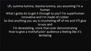 RAP GOD FAST PART  EMINEM LYRICS [upl. by Anyg]