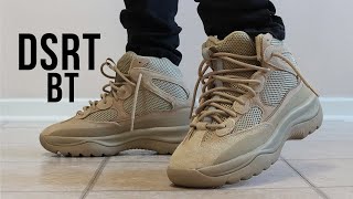 ADIDAS YEEZY DSRT BT quotROCKquot REVIEW amp ON FEET [upl. by Delorenzo]